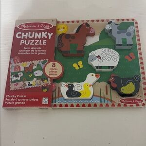 *NEW* Melissa & Doug Chunky Puzzle Farm Animals